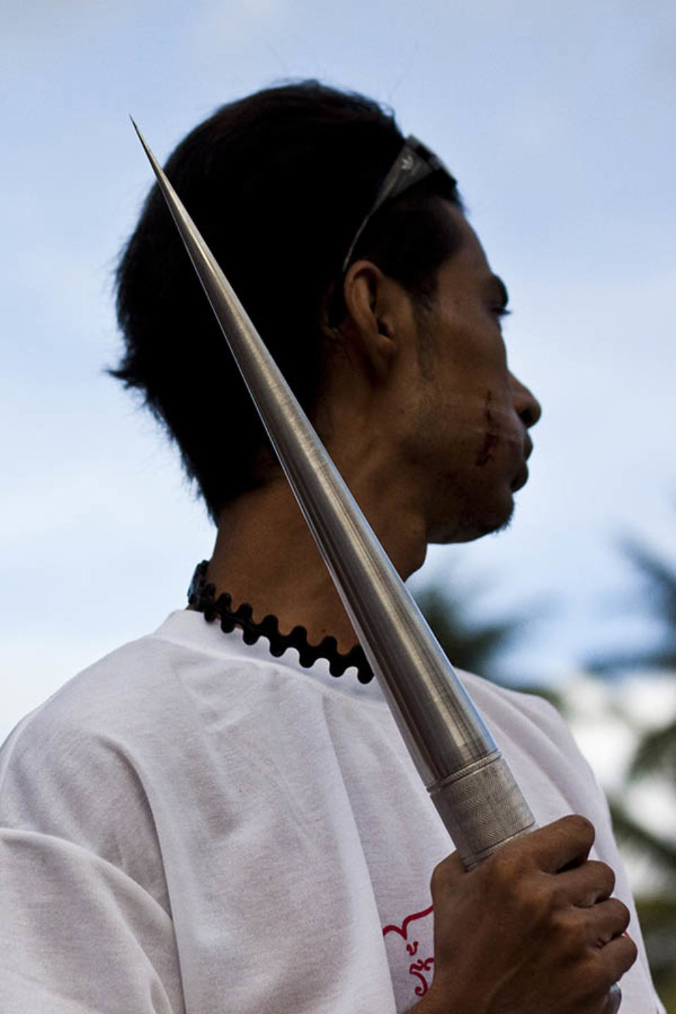 Tool used to pierce devotees