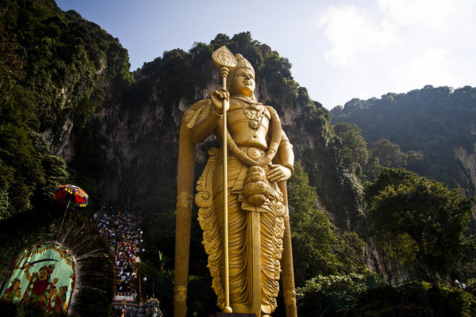 Batu Caves statue of Lord Murugan