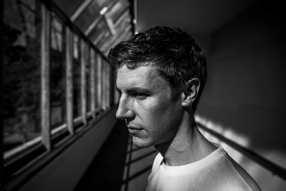 Editorial portrait of translator, Ryan Eyers by professional Montreal portrait photographer
