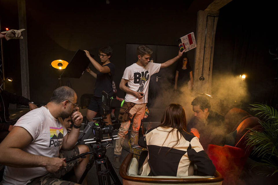 Film studio shoot