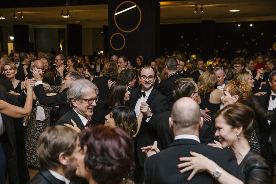 Ballroom dancefloor filled