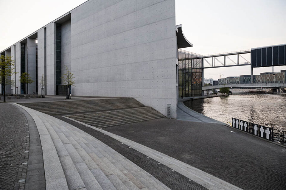 Exterior wide view, Paul Lobe Haus