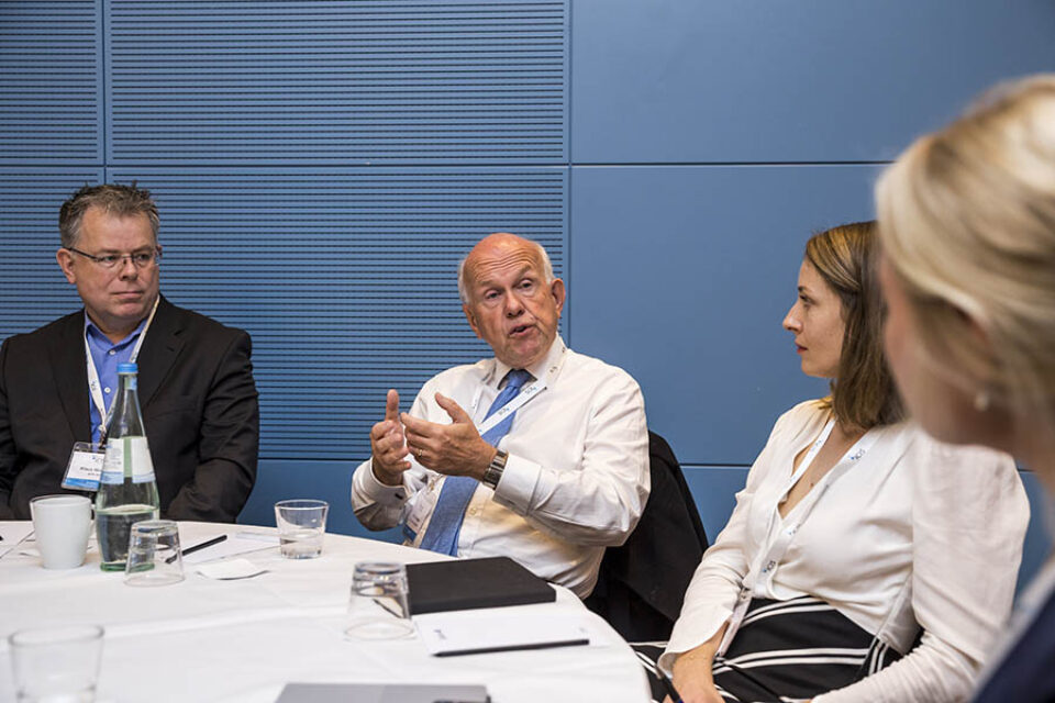 Delegates during a roundtable