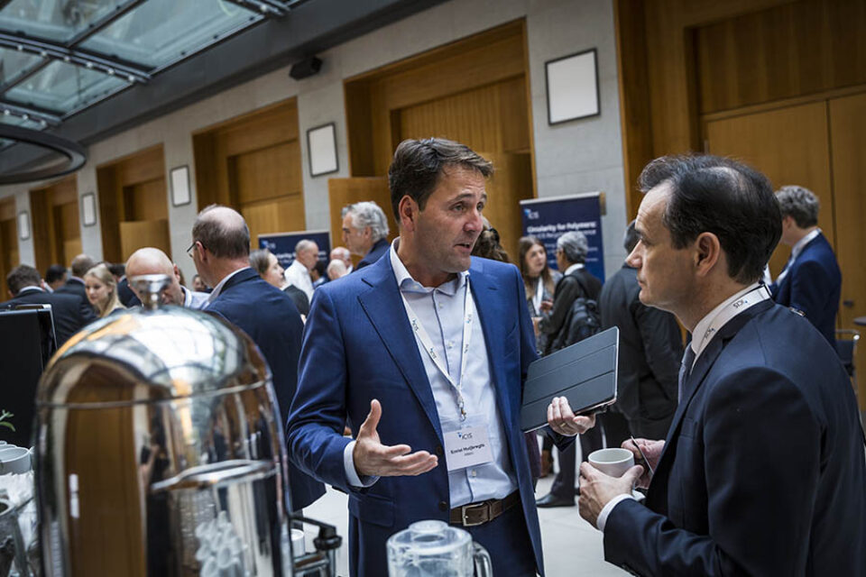 Event delegates during a coffee break