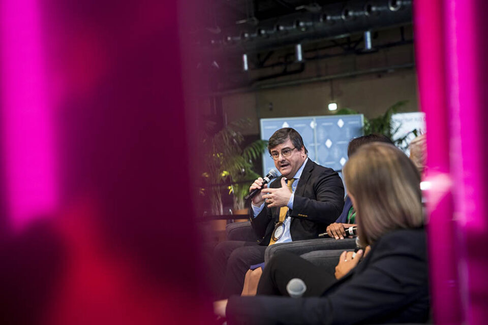 Event panelist speaking