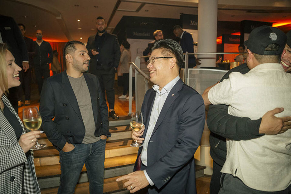 Montreal event attendees socialising