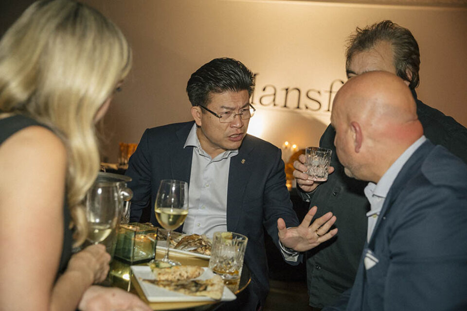 Networking at corporate event in Montreal