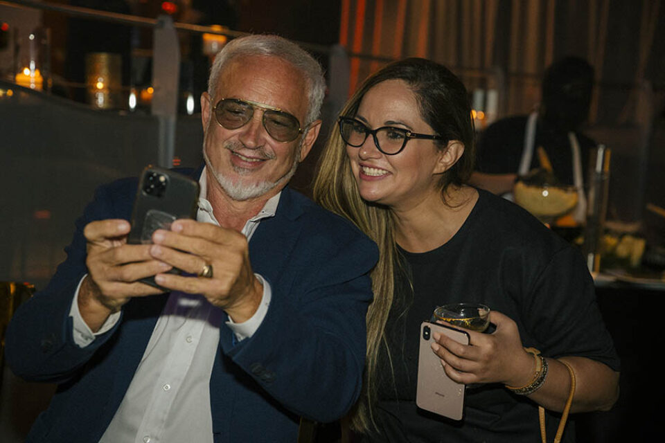 Event guests take selfie