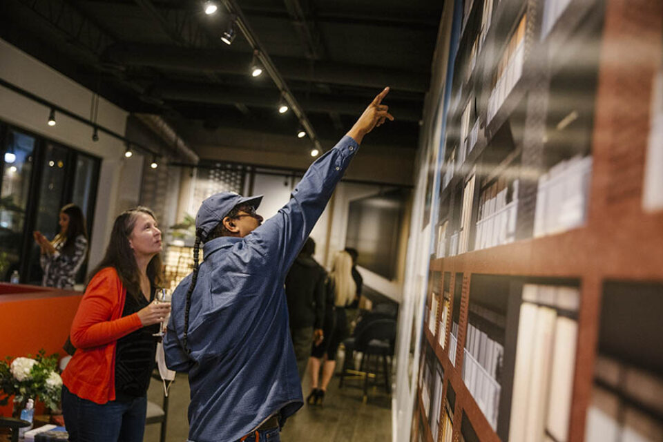 Ottawa event attendees look at condo designs