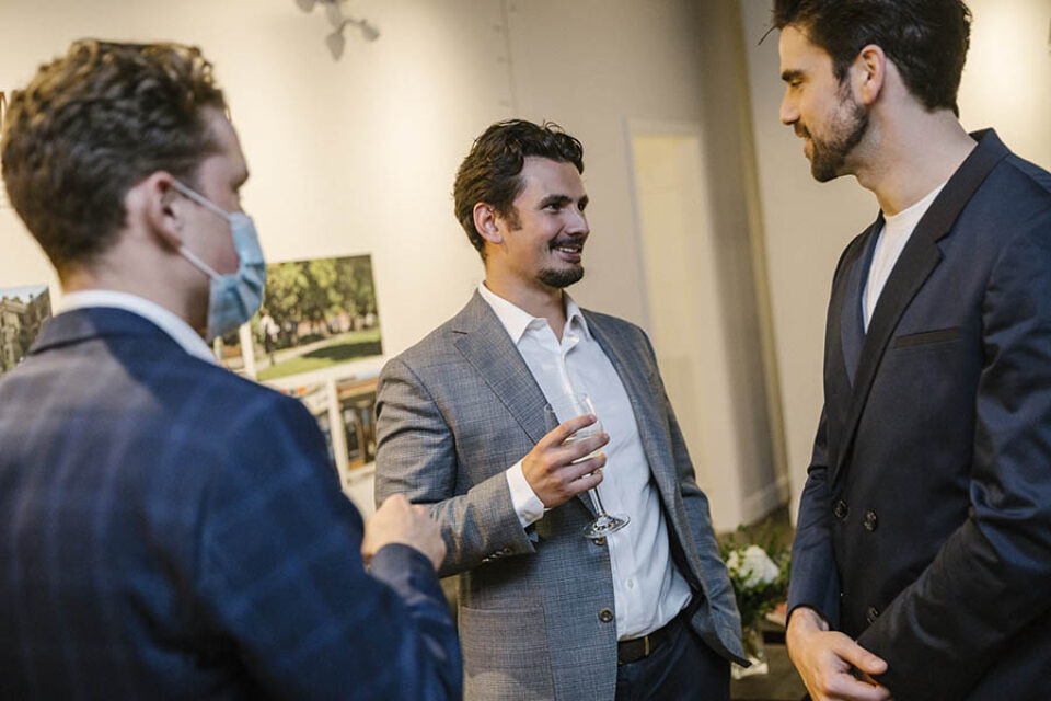People networking at Ottawa event
