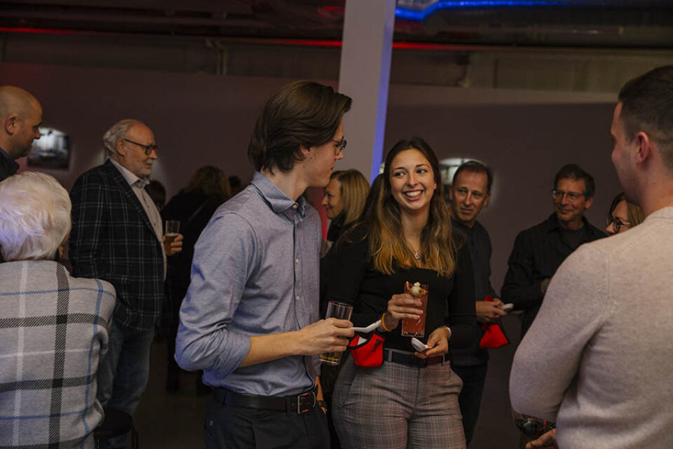 Guests enjoying event in Montreal