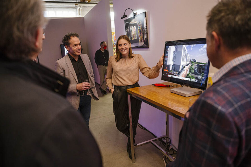 Demonstration at real estate event