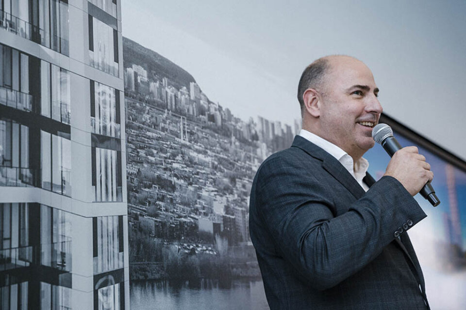 Speech by real estate developer