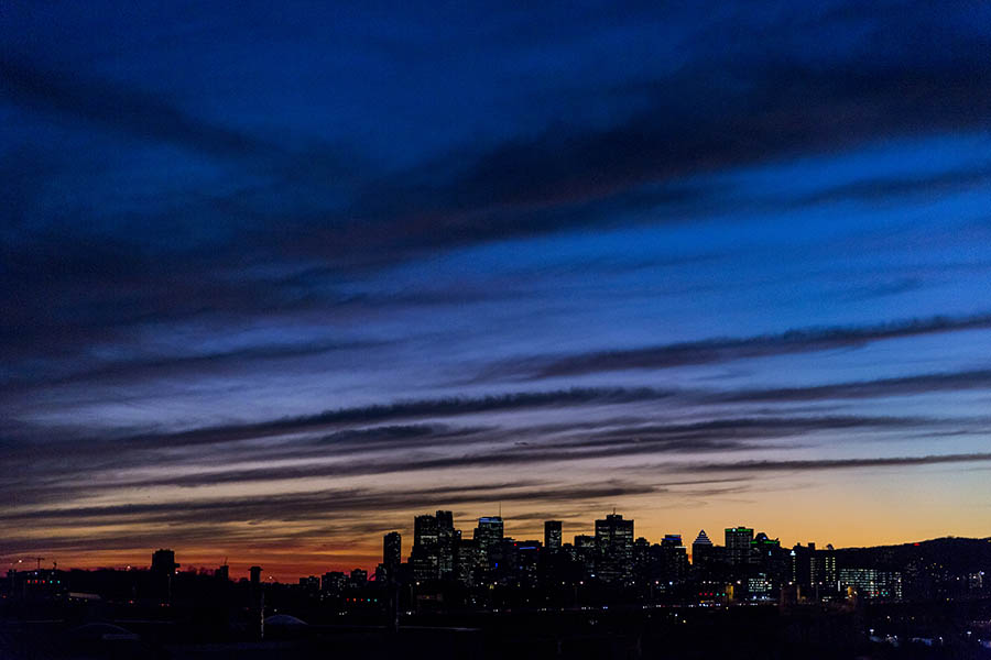 Montreal Skyline Skies