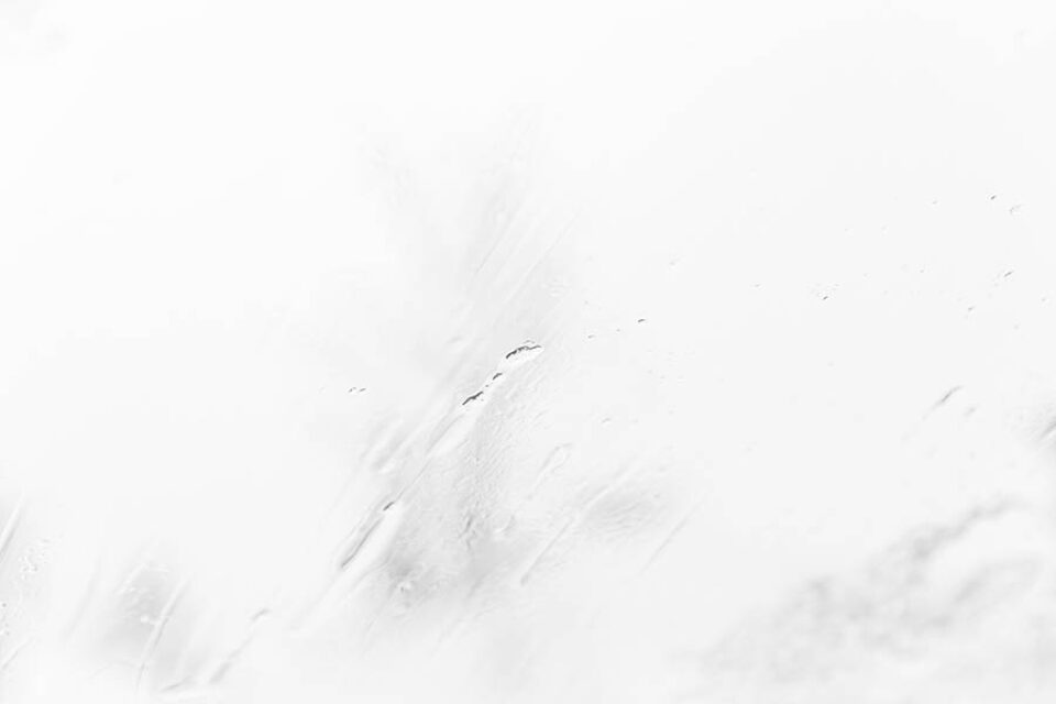 Blizzard windscreen view