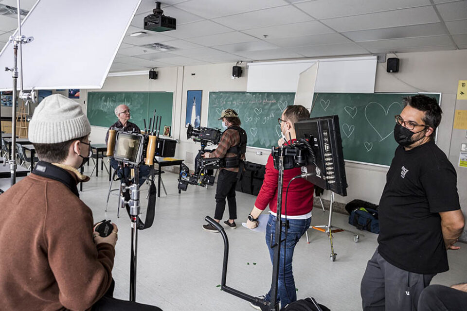 Film crew at work