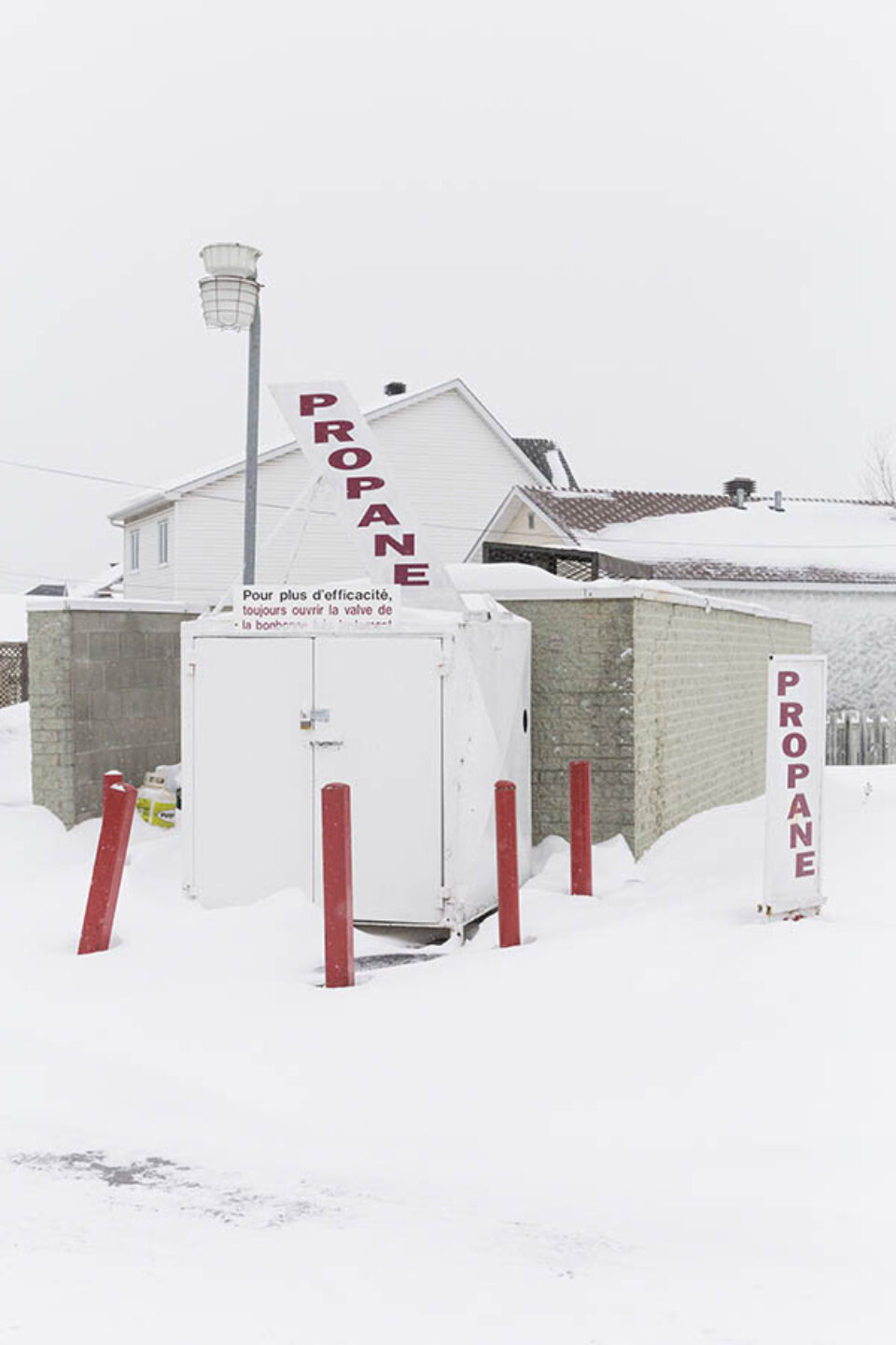 Propane for sale at gas station