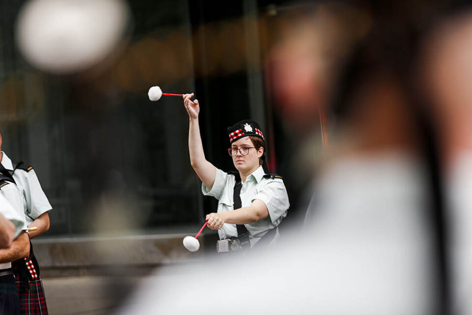 Performer at Montreal event street parade