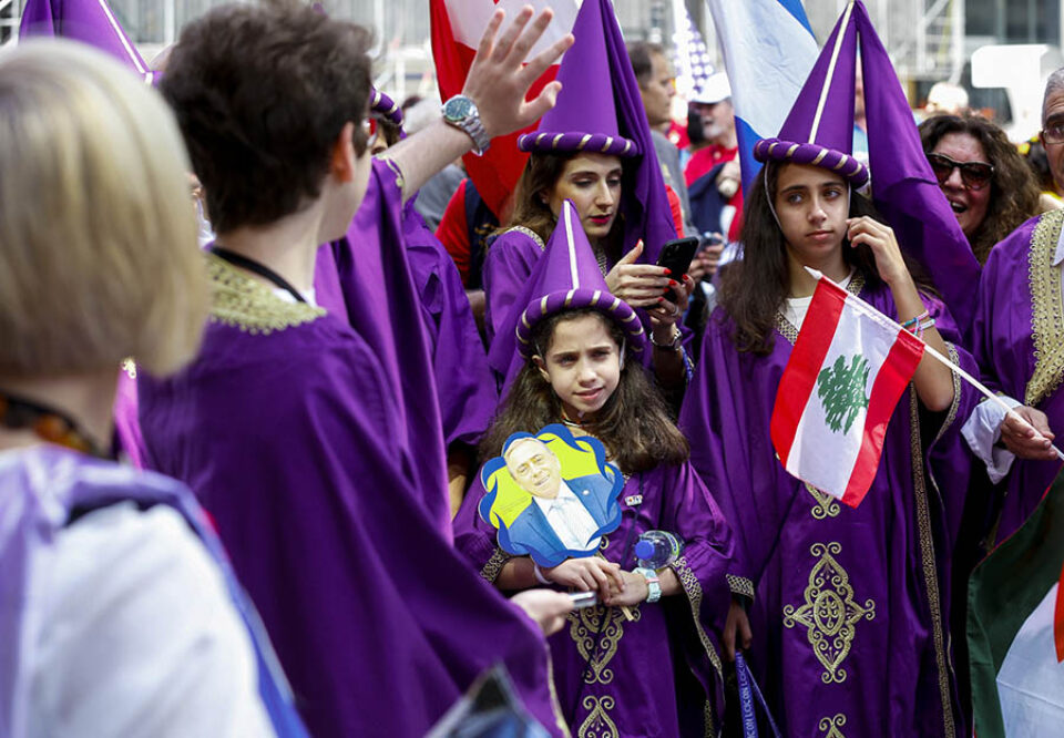Lebanese delegates at Montreal street parade