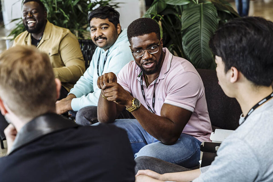 Event attendees networking in Montreal