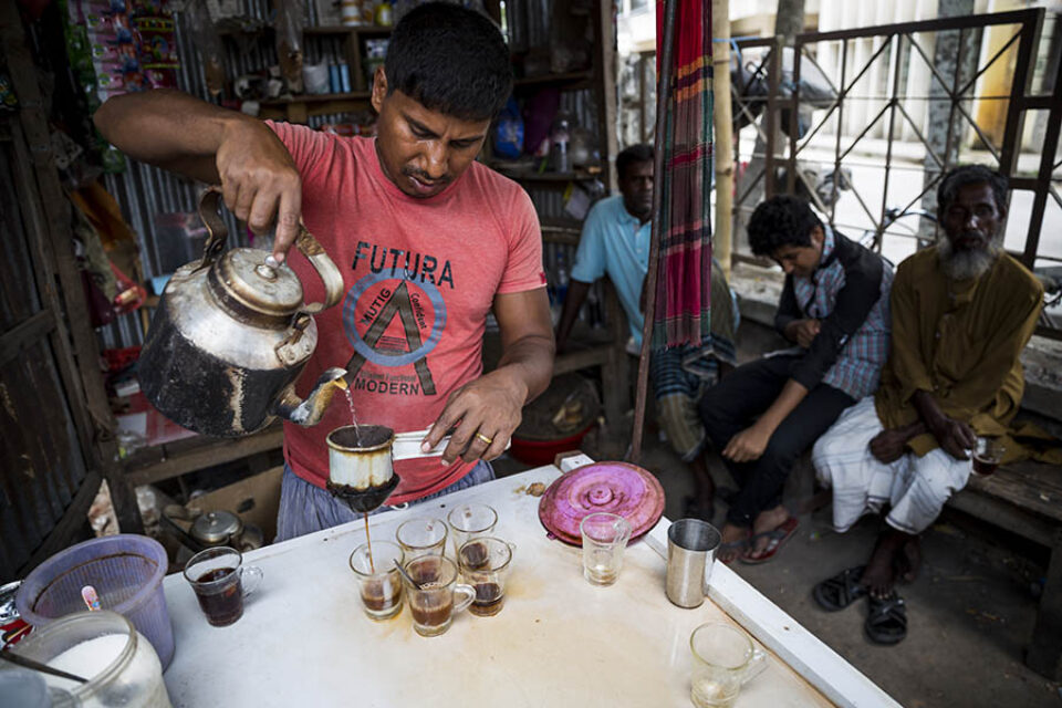 Rural tea stall, Bangladesh