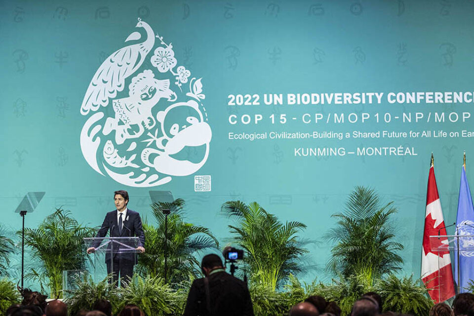 PM Justin Trudeau at COP15 Montreal