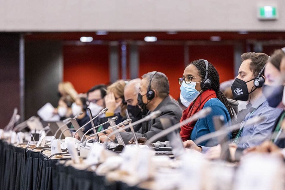 Delegates at COP15 Montreal