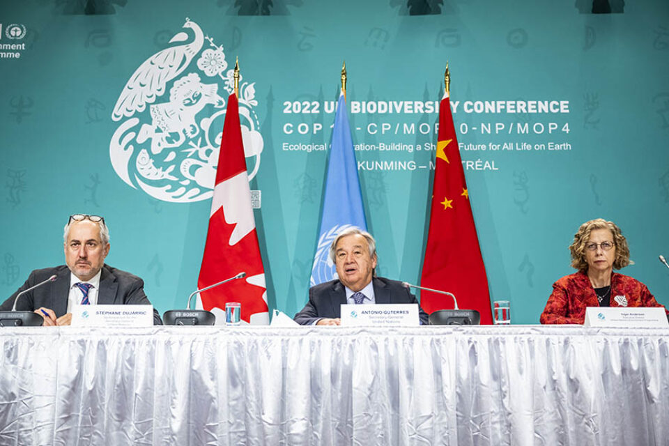 UN Secretary General at COP15, Montreal event photography