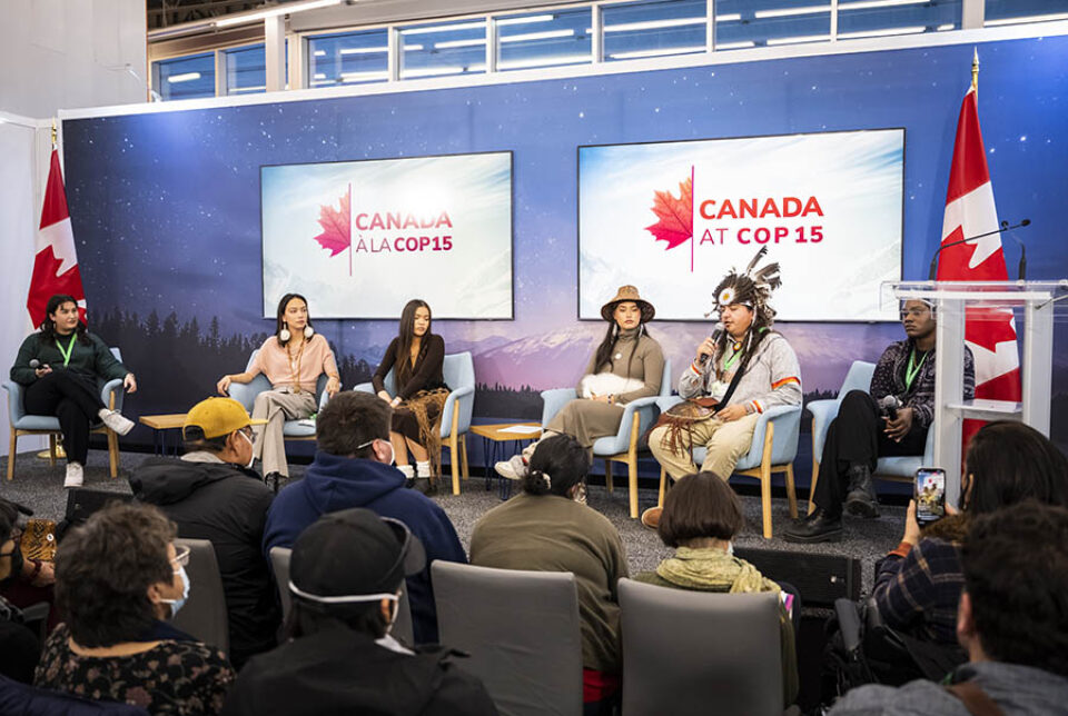 Indigenous panel discussion, COP15 Montreal