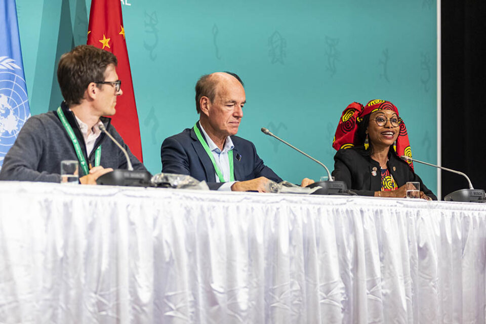 Press conference at COP15 Montreal