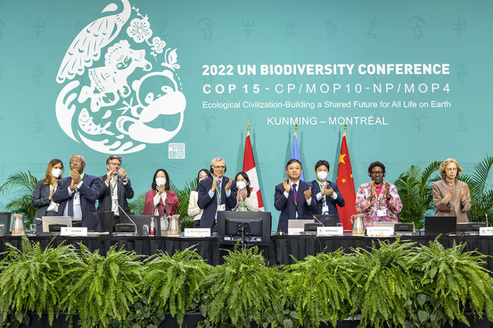 Historic biodiversity agreement reached, COP15, Montreal event photography
