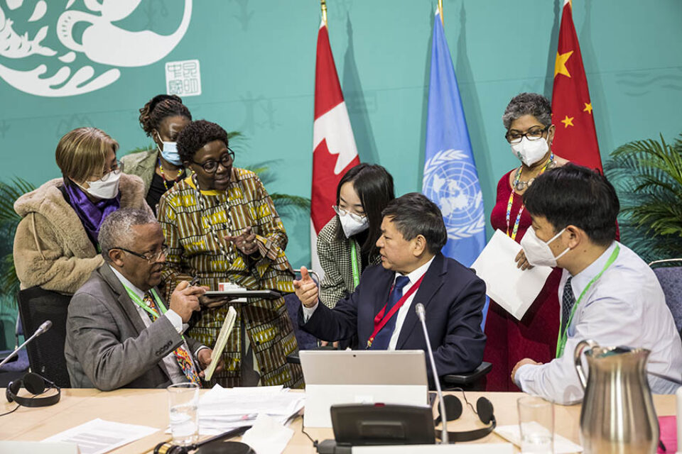 COP15 leaders discussing, Montreal