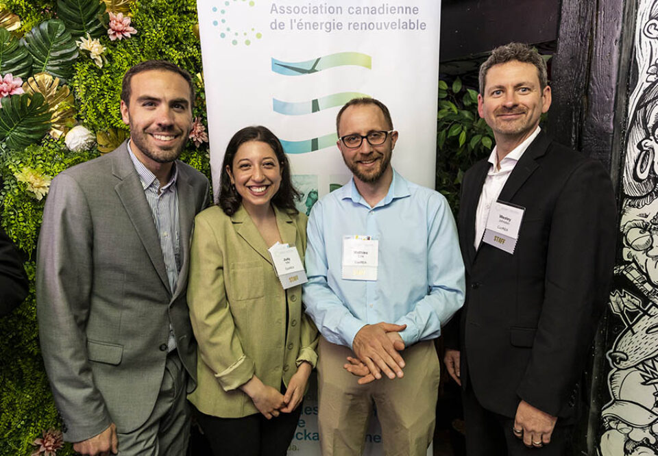 Team photo at Montreal corporate event