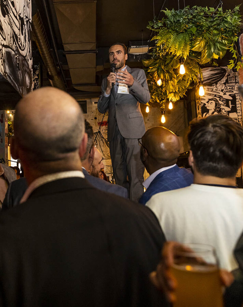 Presentation at corporate event, Montreal