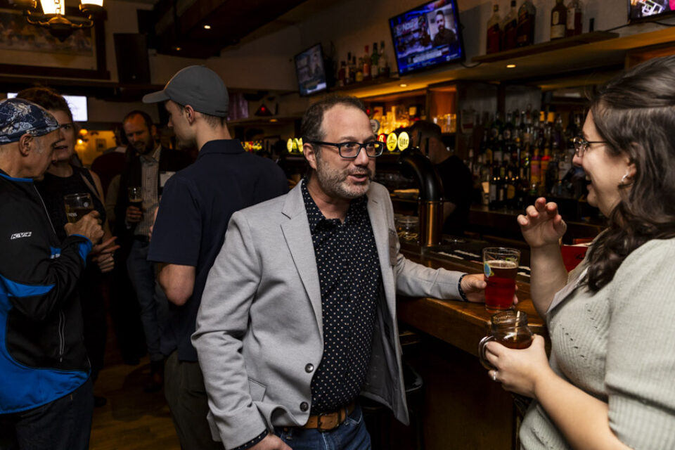 Networking event in Montreal bar