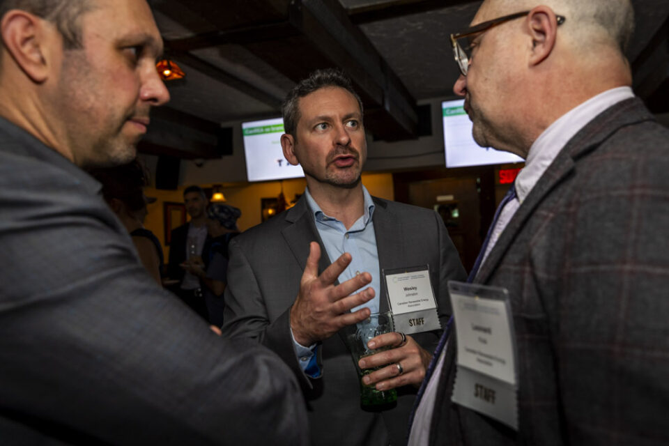 Montreal networking event guests in discussion