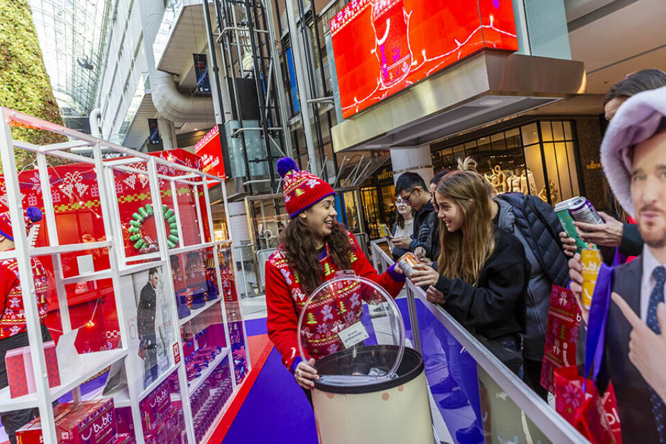 Free drink samples at Toronto event
