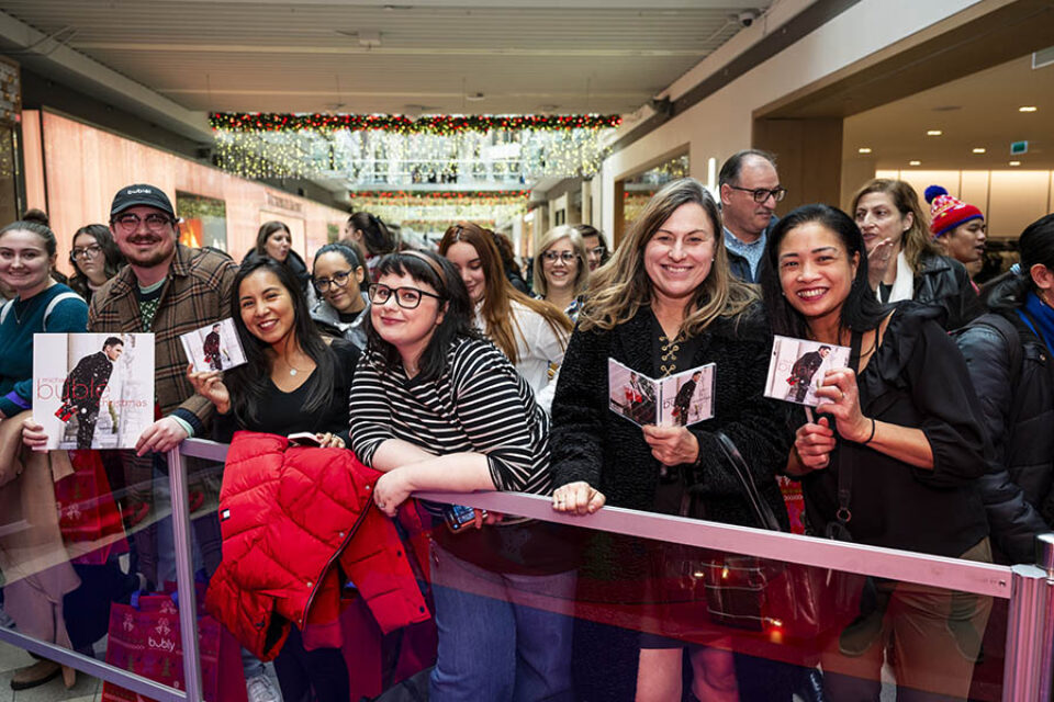 Michael Bublé fans at event in Toronto