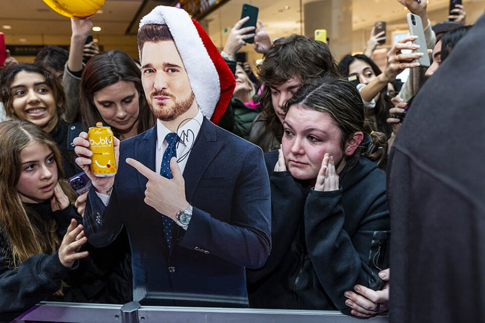 An emotional Michael Bublé fan at Toronto event