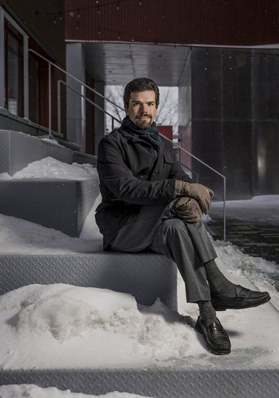 Portrait of David Rolnick, Montreal editorial portrait photography