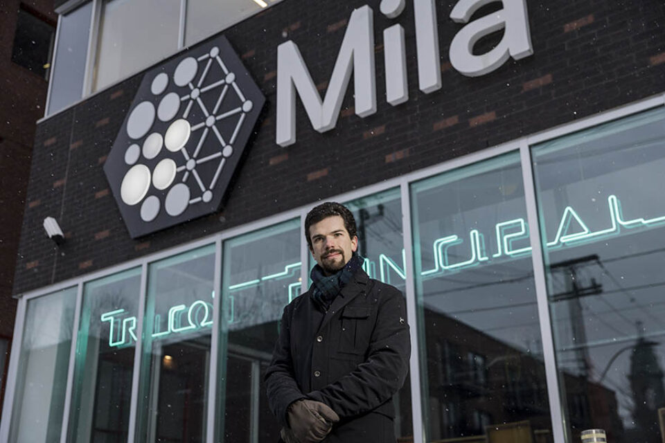 Editorial portrait, David Rolnick, Mila Montreal, by Montreal portrait photographer