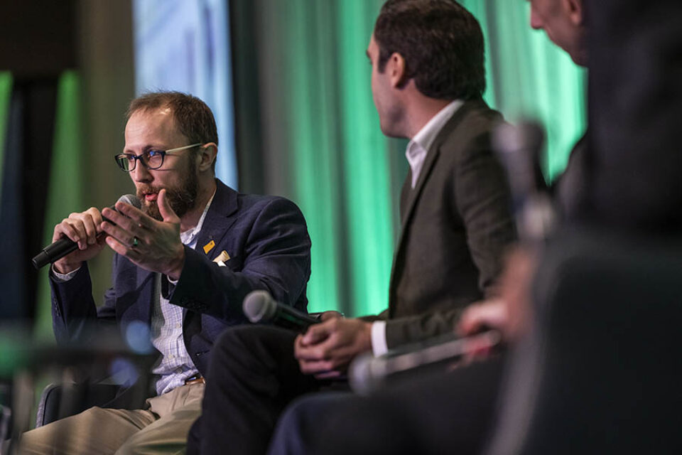Panelists at Montreal corporate event