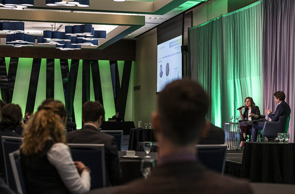 Montreal event delegates listening to event panel discussion