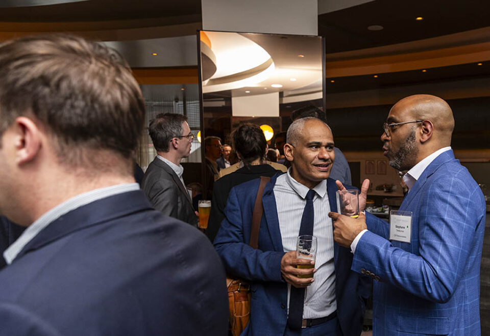 Montreal event guests socialising