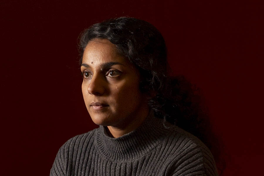A portrait of AI researcher Dhanya Sridhar at MILA in Montreal, Quebec, Canada