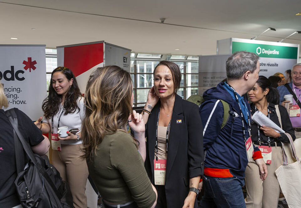 Montreal trade show delegates networking