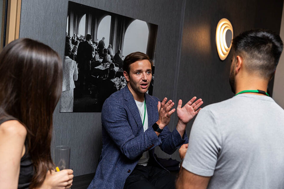A Montreal corporate event delegate networking