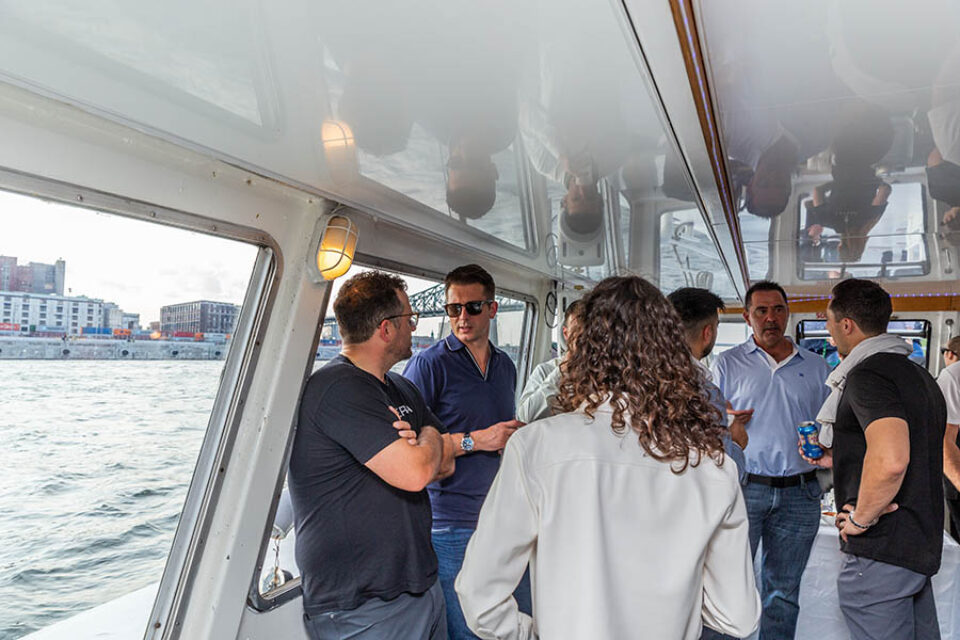 Montreal corporate event photography on a boat cruise