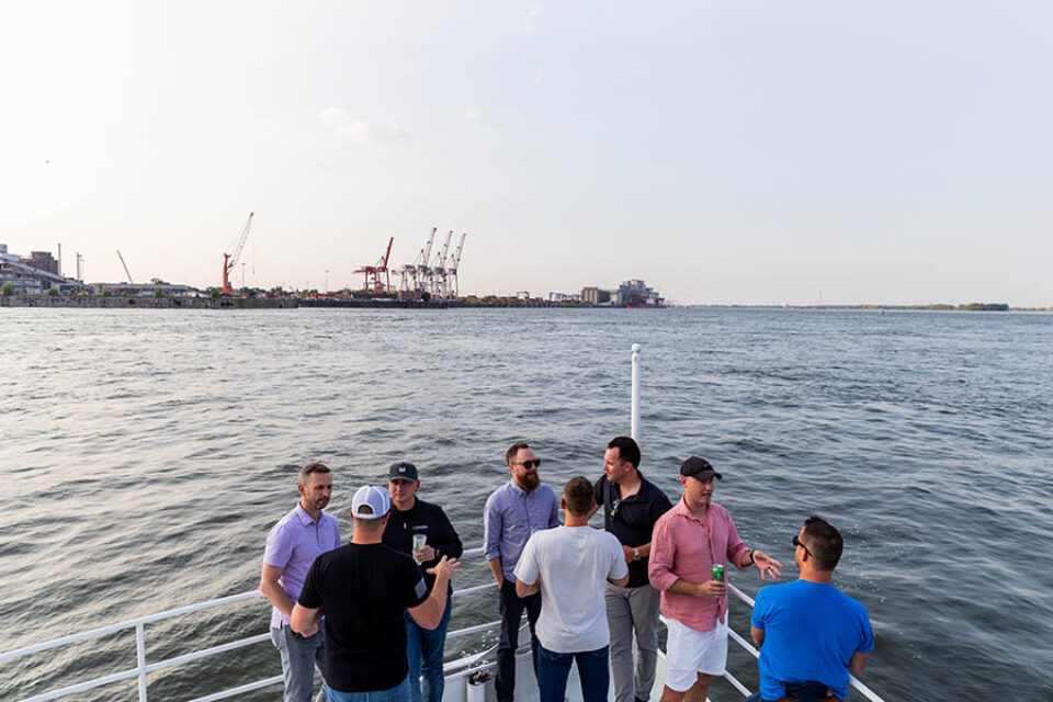 Montreal corporate event delegates on a boat cruise
