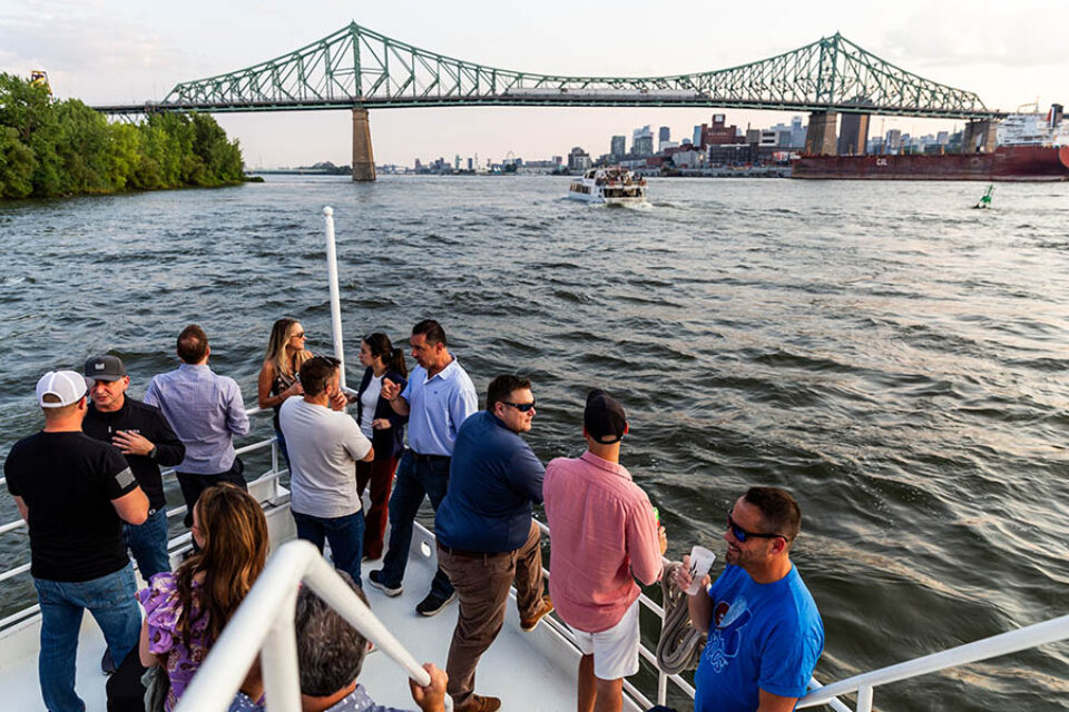 Montreal corporate event photographer shot of a boat cruise